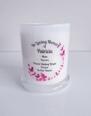 Pink Butterfly Swarm Candle