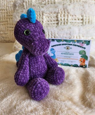 Dinosaur Plushie - Purple