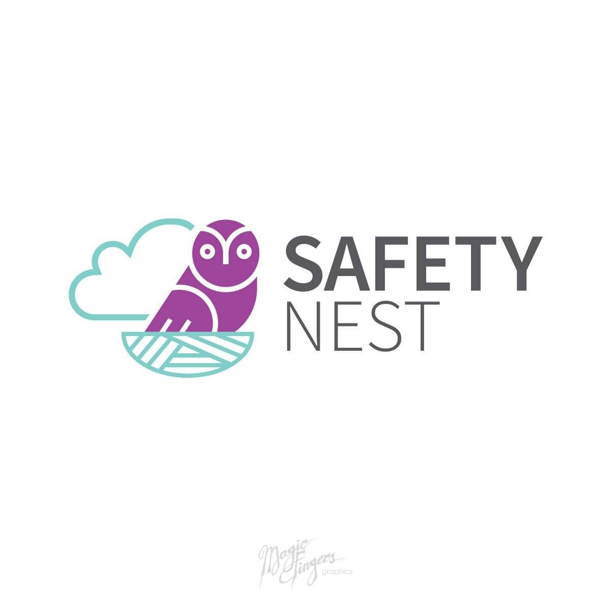 SafetyNest | HR Software for Early Childcare Centres and Schools | Queenstown | Logo Design