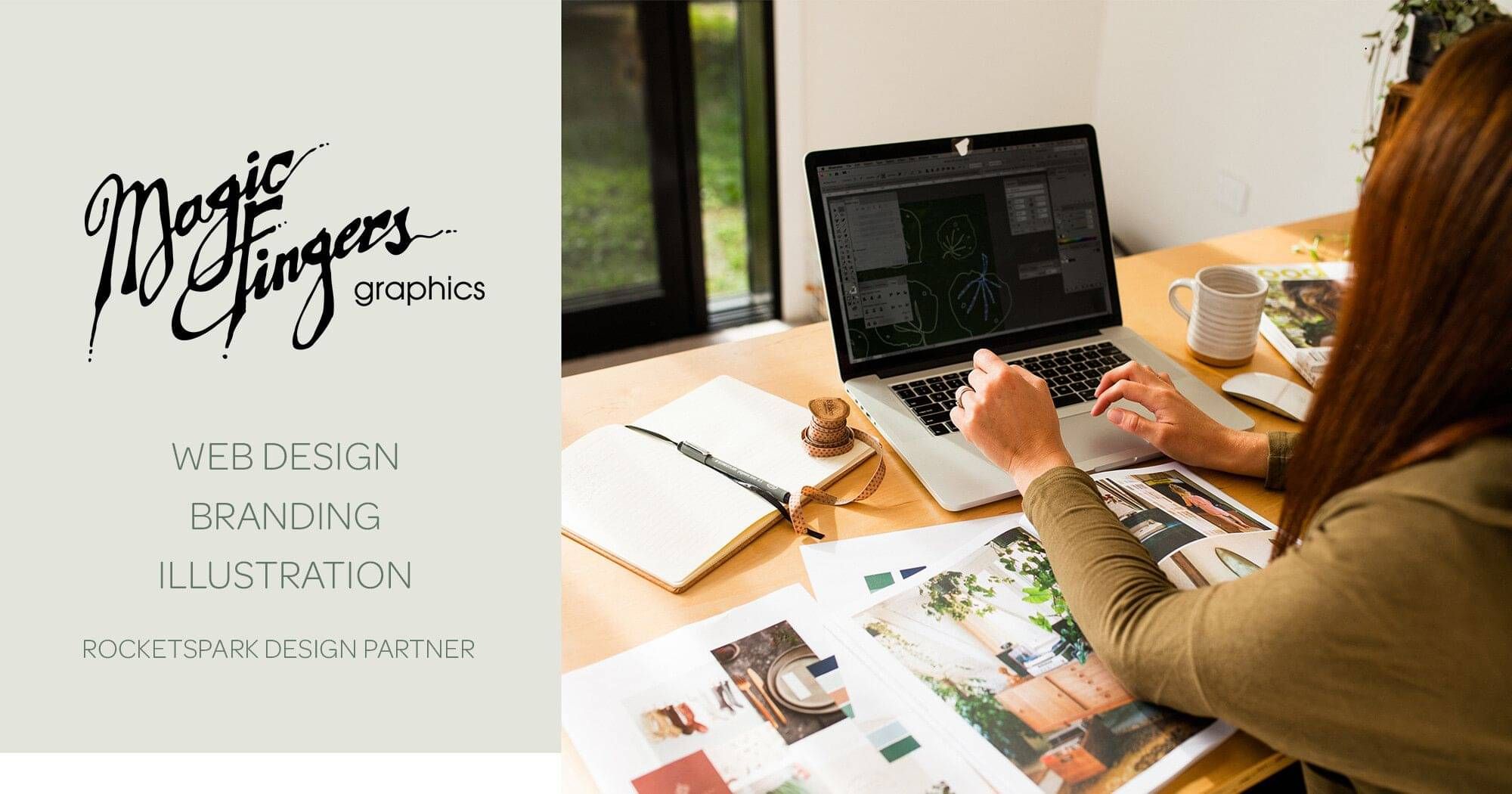 Magic Fingers Graphics Ltd | Web Design, Branding, Illustration | Rocketspark Design Partner