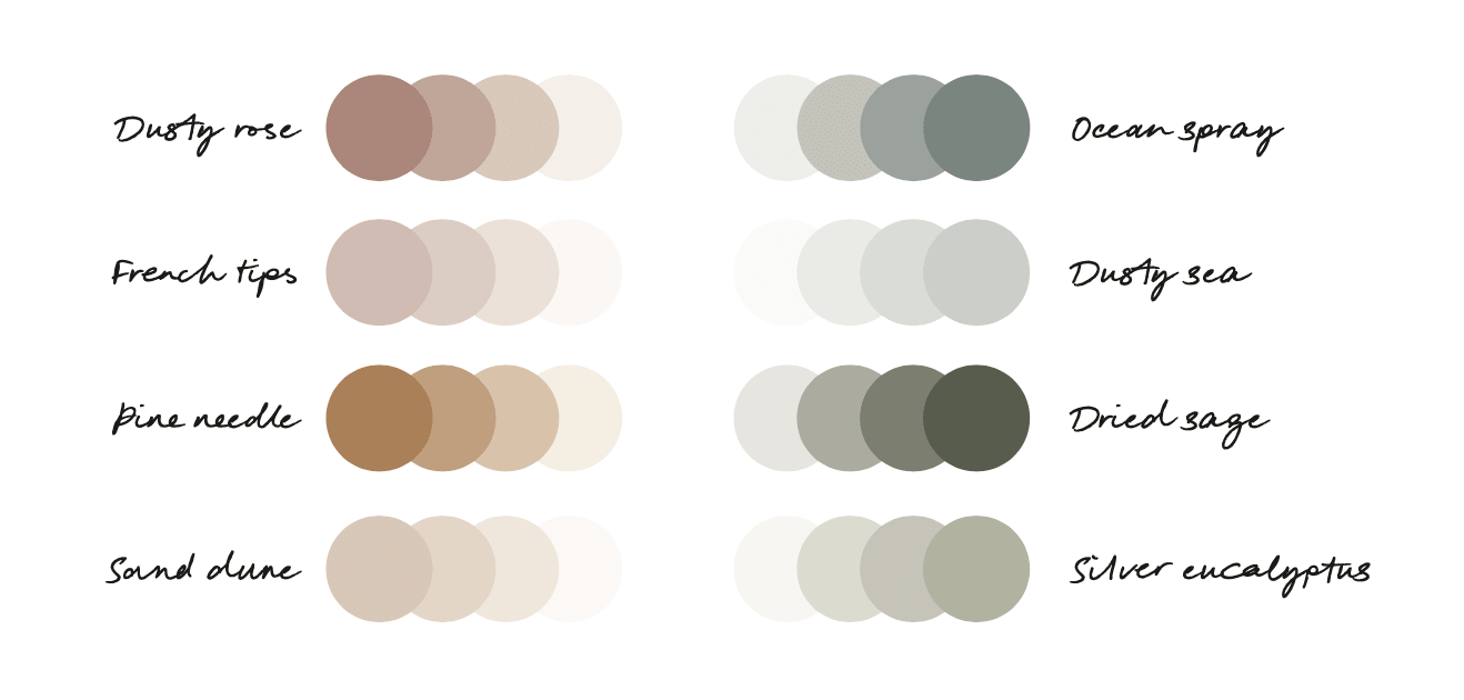 Colour palette design | Branding design for The Lovers wedding photographer