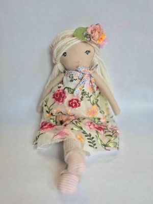 Dahlia -  A Handmade Cloth Heirloom Doll