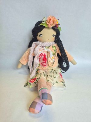 Lavender -  A Handmade Cloth Heirloom Doll