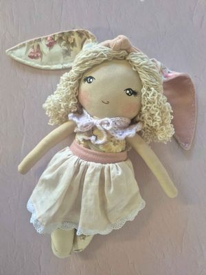 Nora - An Easter Inspired Heirloom Bunny Doll