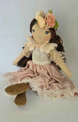 Hannah -  A Handmade Cloth Heirloom Doll
