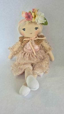 Kate -  A Handmade Cloth Heirloom Doll