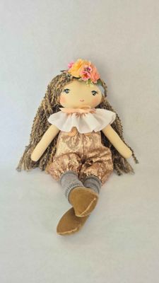 Megan -  A Handmade Cloth Heirloom Doll