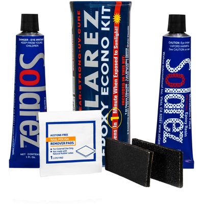 SOLAREZ Epoxy Microlite White UV Cure Resin Ding Repair - Economy Kit