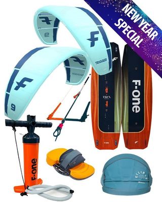 F-ONE Trigger Kite Boarding Package + 4 Hrs Instruction