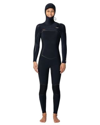 O'NEILL Wetsuit Steamer 26 HyperFire X Hooded FZ 5/4mm Womens