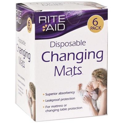 Rite Aid Disposable Changing Mats 6 pack