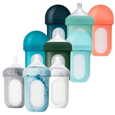 Boon Nursh 8oz  Silicone Pouch Bottle 3PK