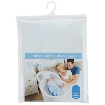 Halo Bassinet Sheet - Fitted White