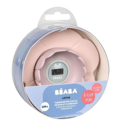 Beaba Lotus Digital Bath And Room Thermometer Pink