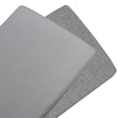 Living Textiles Cotton Jersey Fitted Sheet Grey &amp; Stripe 2pk Bassinet