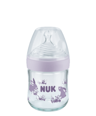 NUK Nature Sense Glass Baby Bottle with Temperature Control 120ml
