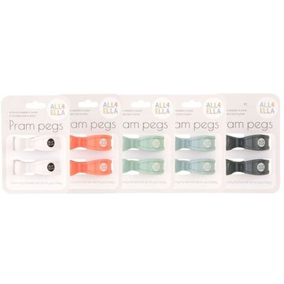 All 4 Ella Pram Pegs 2pk