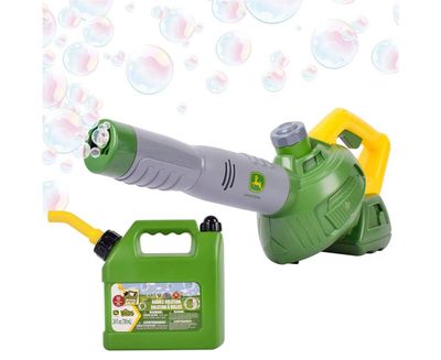 John Deere Motorized Bubble &#039;N&#039; Fun Leaf Blower Combo