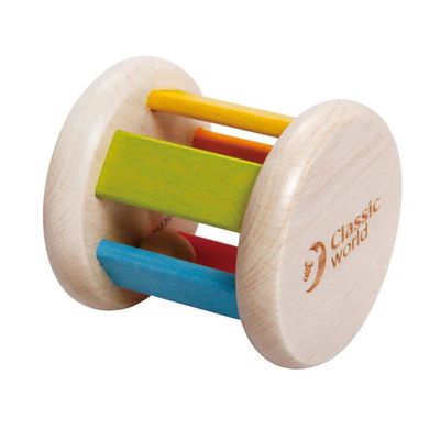 Classic World Wooden Roller Rattle