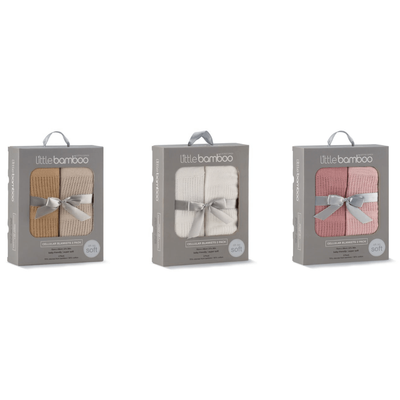 Little Bamboo Cellular Blanket 2Pk