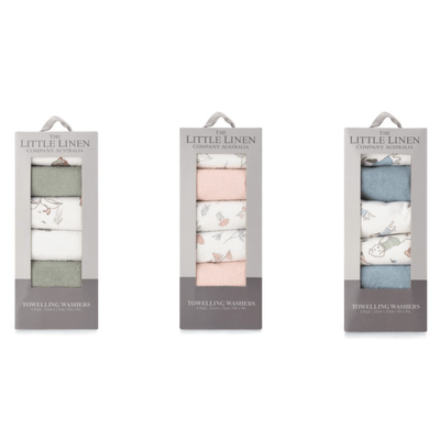 Little Linen Towelling Washer 6pk