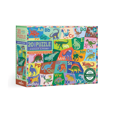 eeBoo Dinosaur Alphabet 20 Piece Puzzle