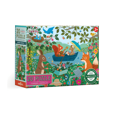 eeBoo Garden Animals 20 Piece Puzzle
