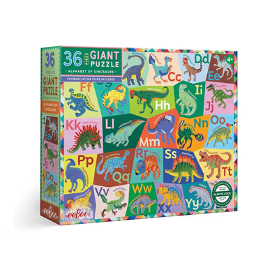 eeBoo Alphabet of Dinosaurs 36 Piece Giant Puzzle