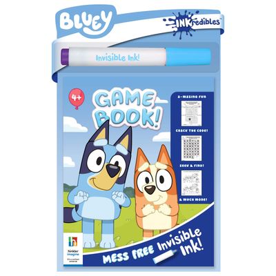 Inkredibles Bluey Invisible Ink Game Book