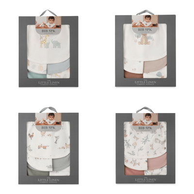 Little Linen Jersey Bib 5pk