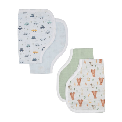 All4Ella Reversible Burp Cloth 2pk