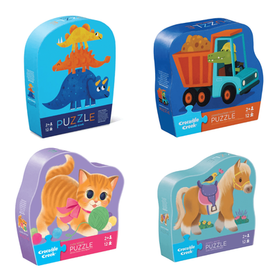 Crocodile Creek 12 Piece Mini Puzzles Assorted Designs