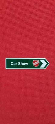 Road Sign Magnet - Car Show