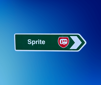 Road Sign Magnet - Sprite