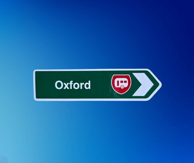 Road Sign Magnet - Oxford (Caravan)