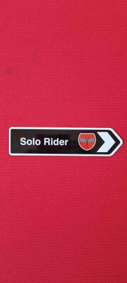 Road Sign Magnet - Solo Rider