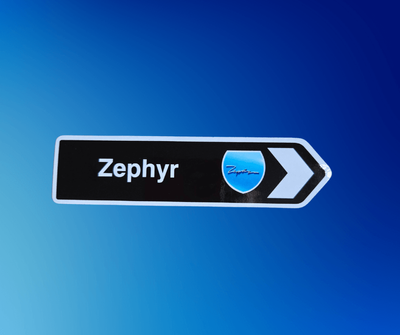 Road Sign Magnet - Zephyr (Car)