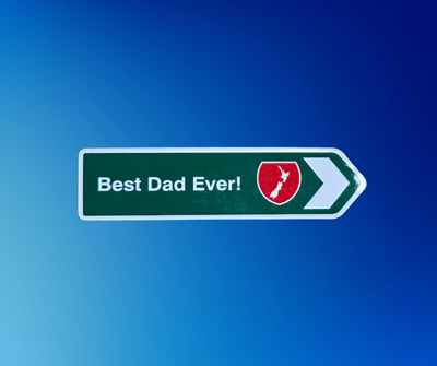 Road Sign Magnet - Best Dad Ever!