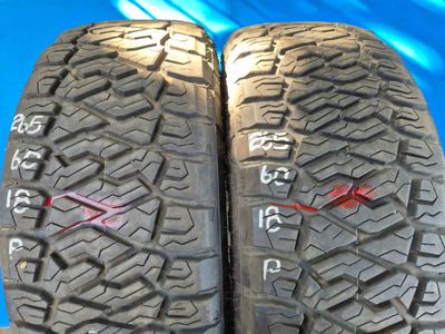 265 60 18 Secondhand Maxxis Razr Pair of Tyres