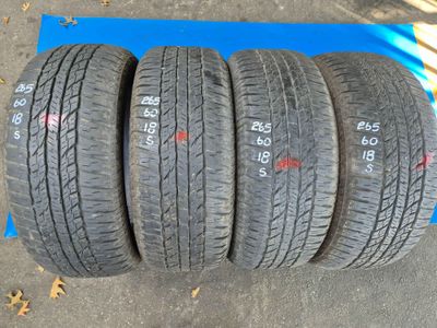 265 60 18 Secondhand Yokohama Geolander Set of Tyres