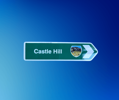Road Sign Magnet - Castle Hill