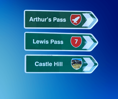 Road Sign Magnet - Alpine Pass Package