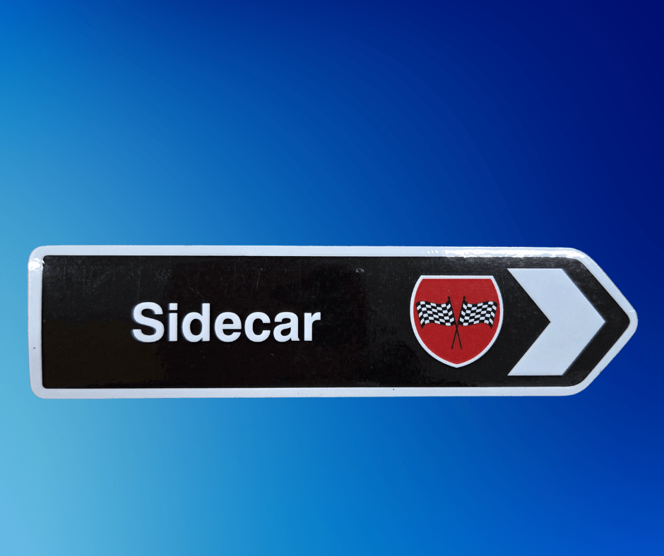 NZ Road Sign Magnet Side car