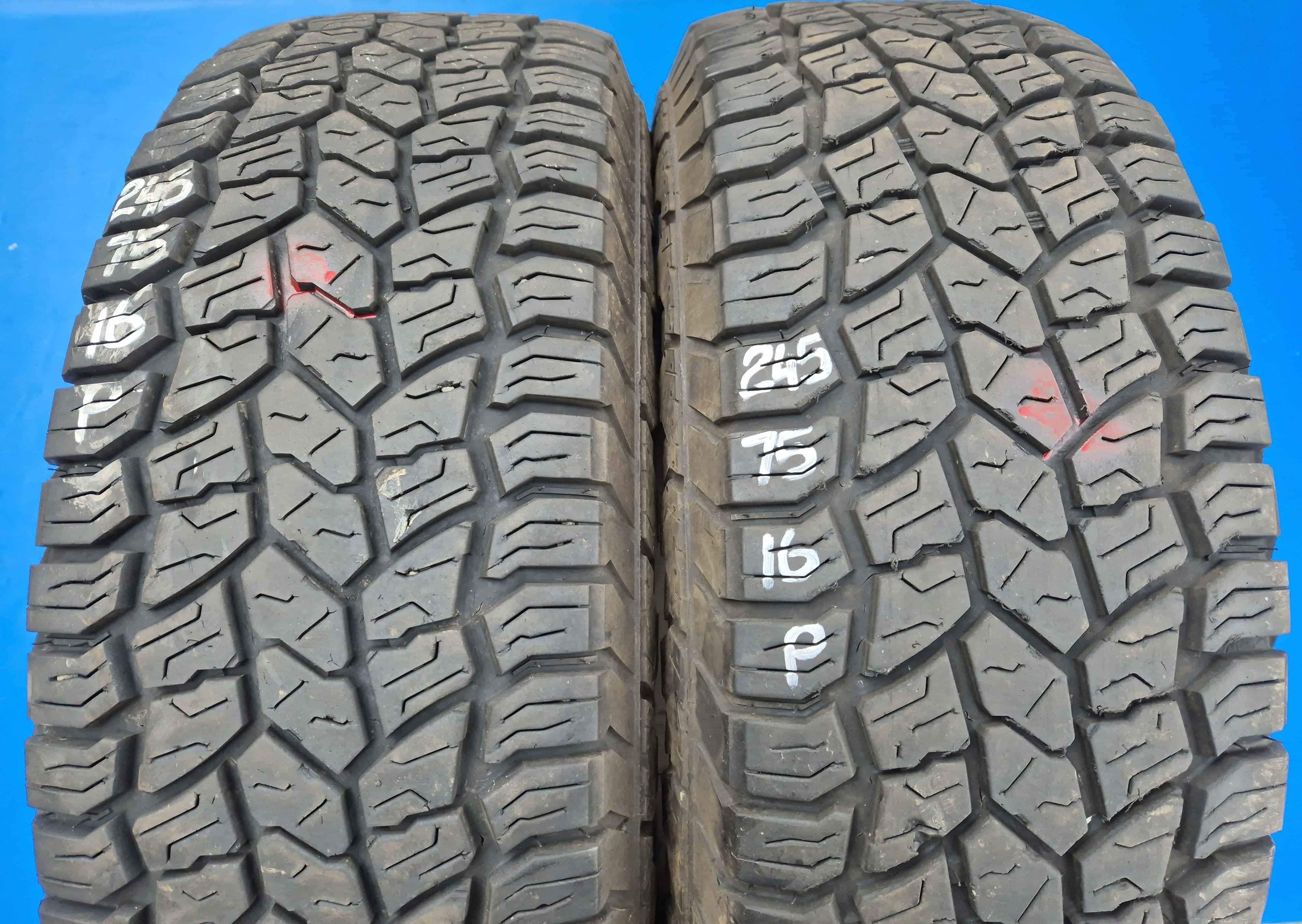 245 75 16 secondhand tyres x2