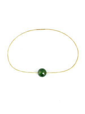 New Zealand Jade (Pounamu) Faceted Bead Necklace