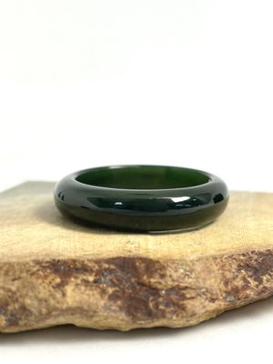 New Zealand Jade (Pounamu) Ring - Band