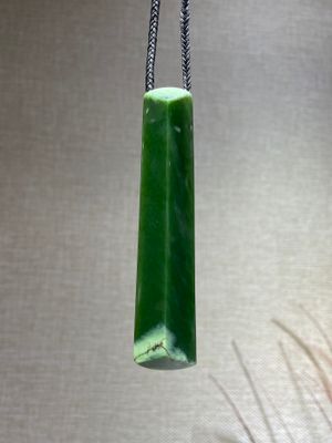 New Zealand Jade (Pounamu) Triangular Toki - Polished
