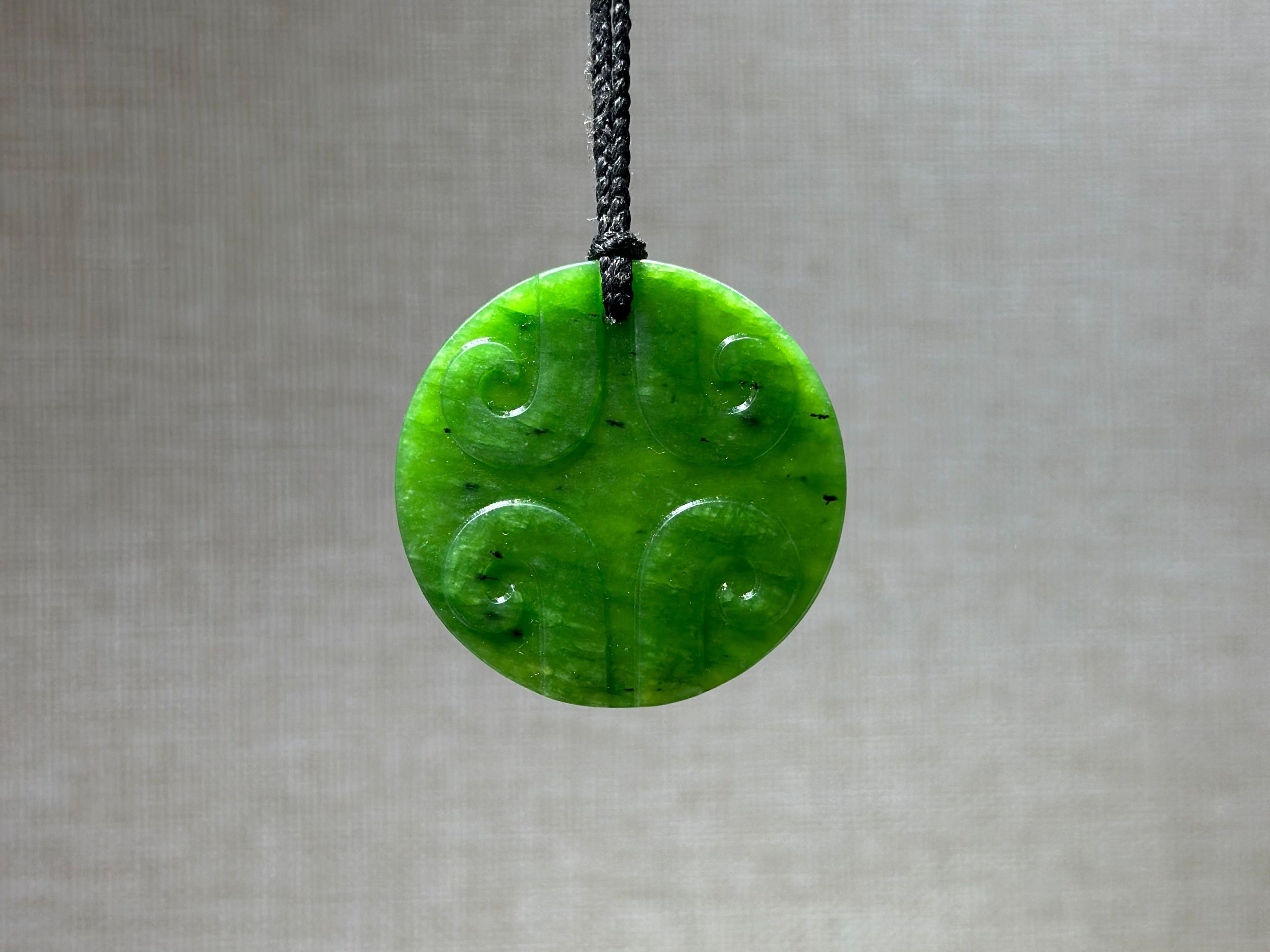 New Zealand Jade (Pounamu) Koru Design