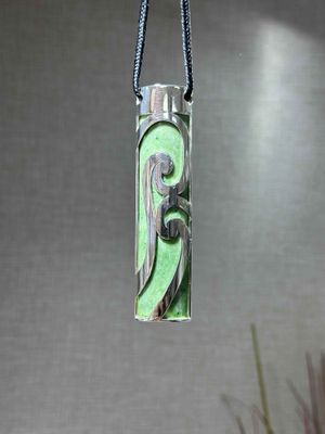 New Zealand Pounamu (Jade) Sterling Silver Pendant