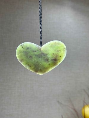 New Zealand Pounamu (Jade) Heart